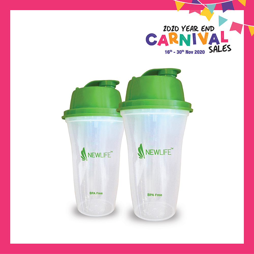 Shaker 600ml (BPA free) Twin Pack